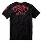 PRiDEorDiE knockout Delivery T-Shirt -black